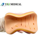 Profesjonalny silikonowy podkładek do szwu skóry z pudełkiem do praktyki chirurgicznej i szkolenia